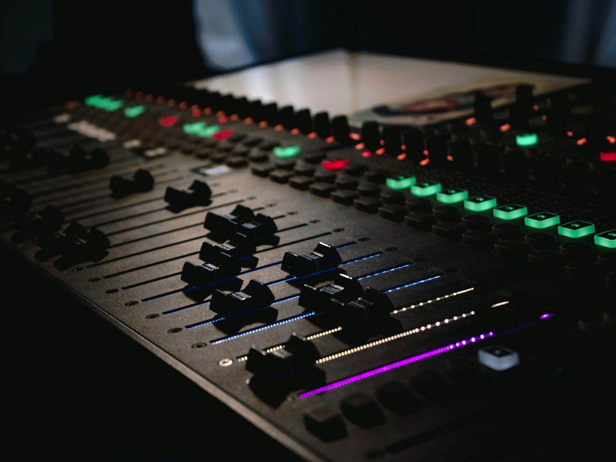 black and green audio mixer - EventGear PDX